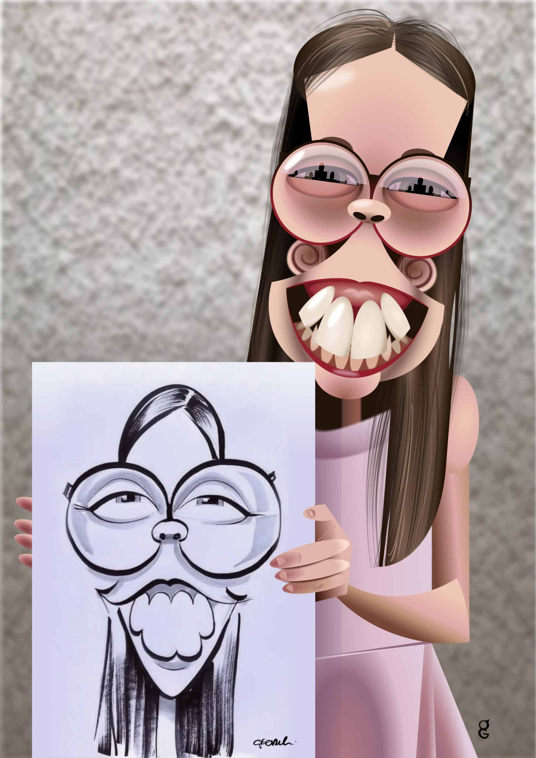 goofy caricature
