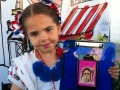 Olympic flame digital caricatures