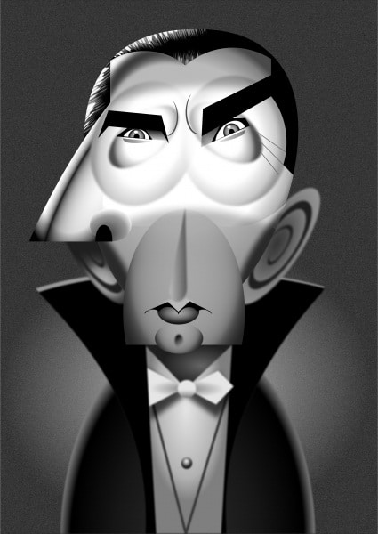 Bela-Lugosi caricaturi