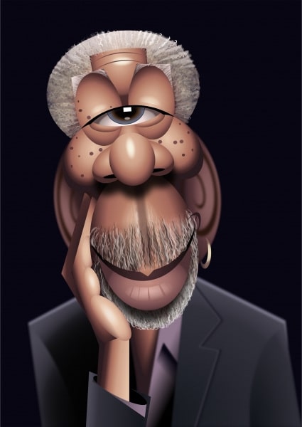 Morgan-Freeman caricature