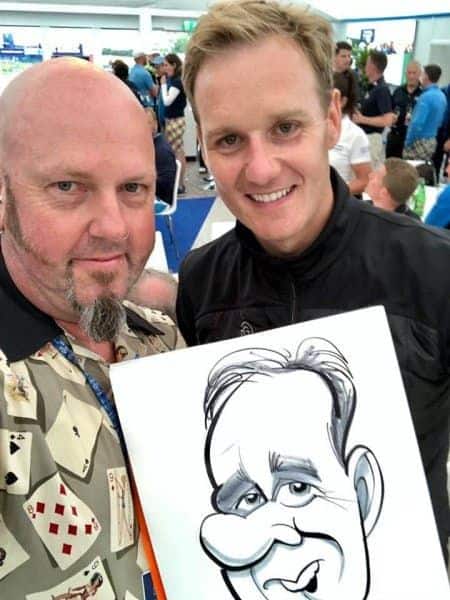 PGA golf caricatures
