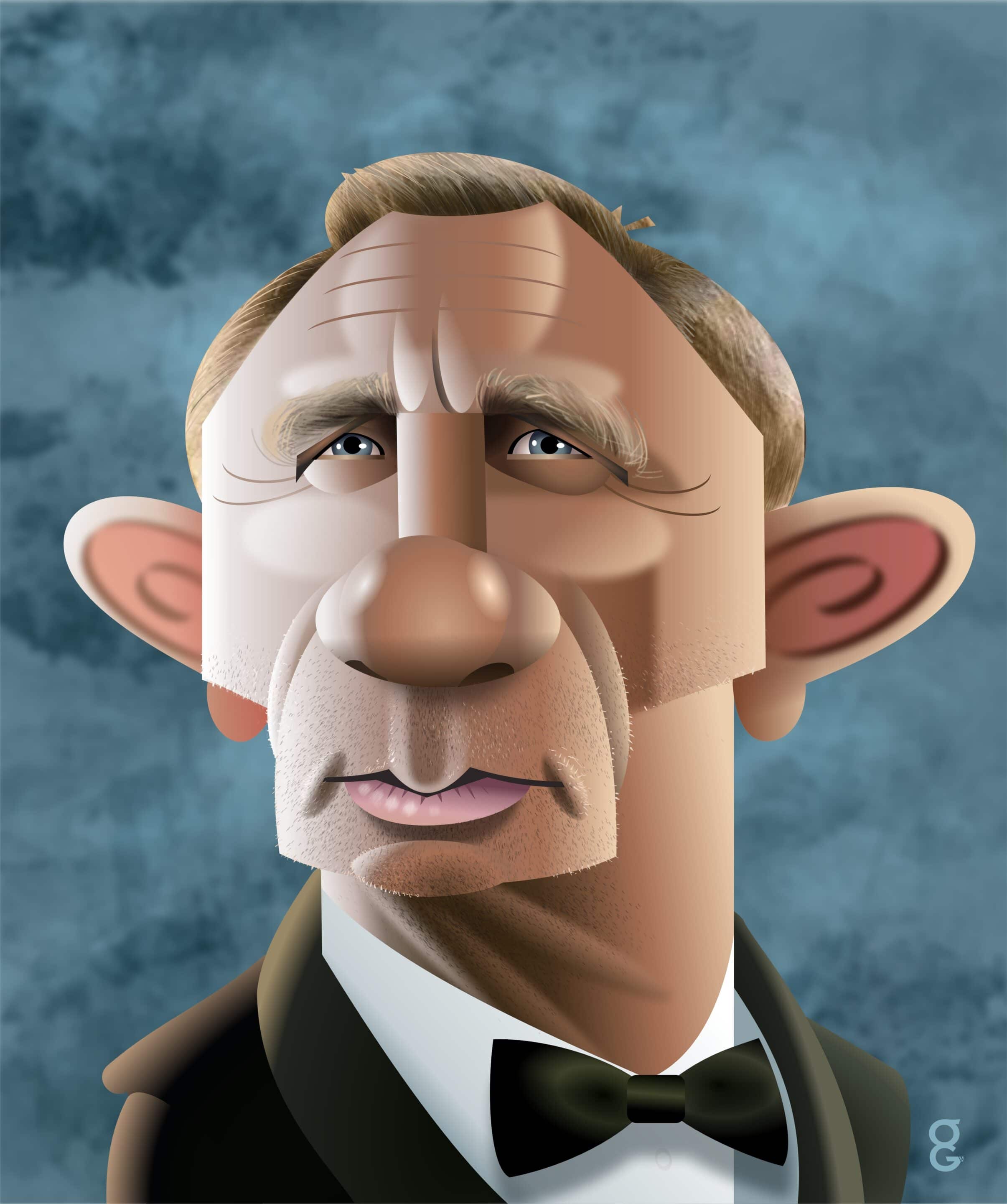 Daniel Craig caricature