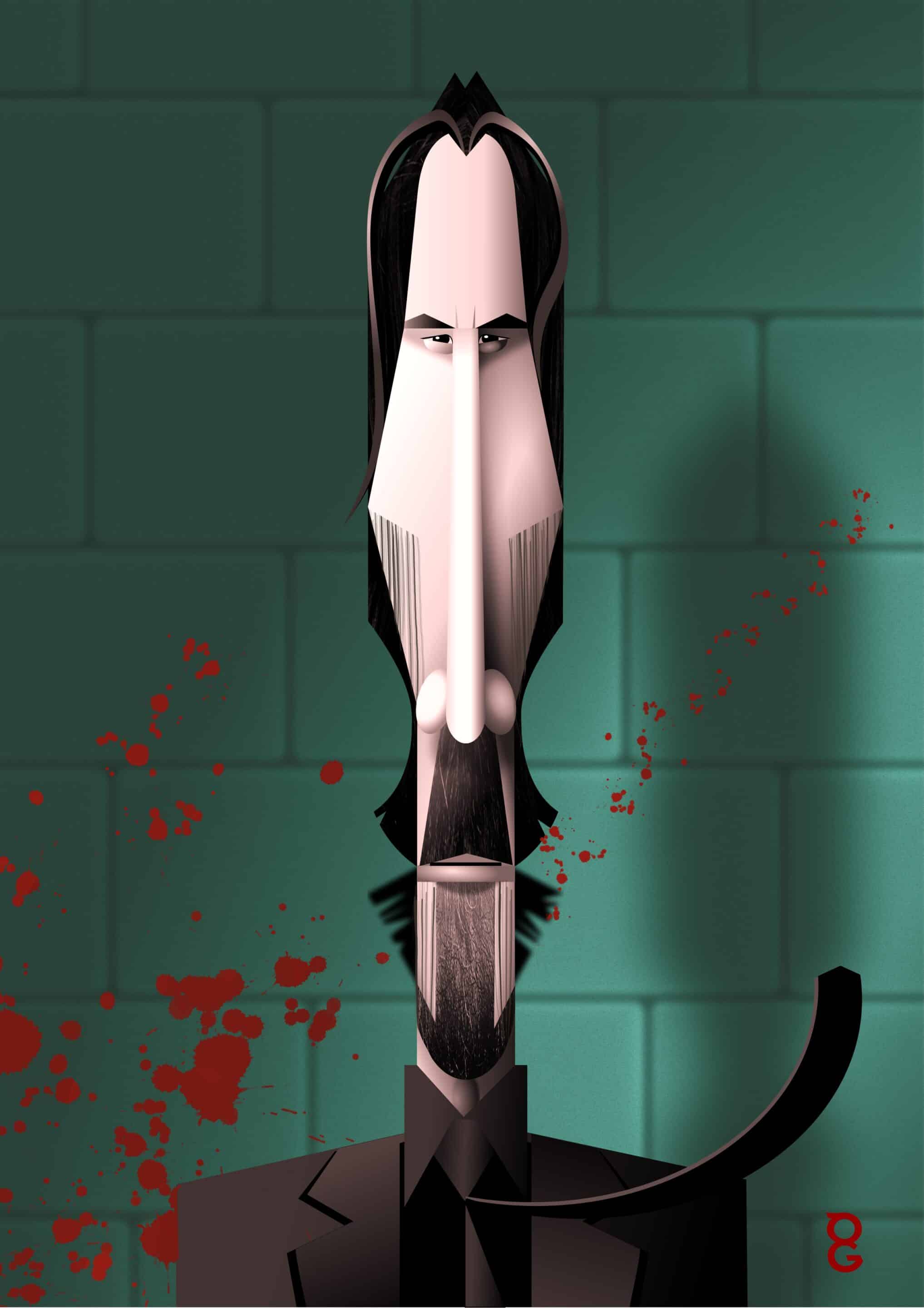 Keanu Reeves caricature