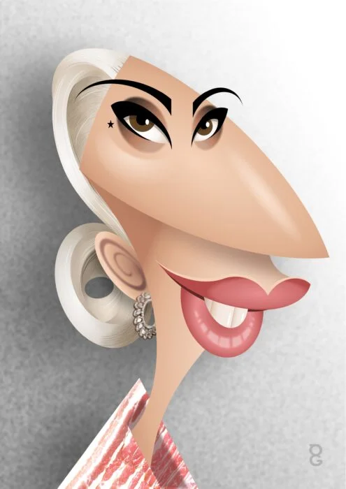 Lady Gaga caricature